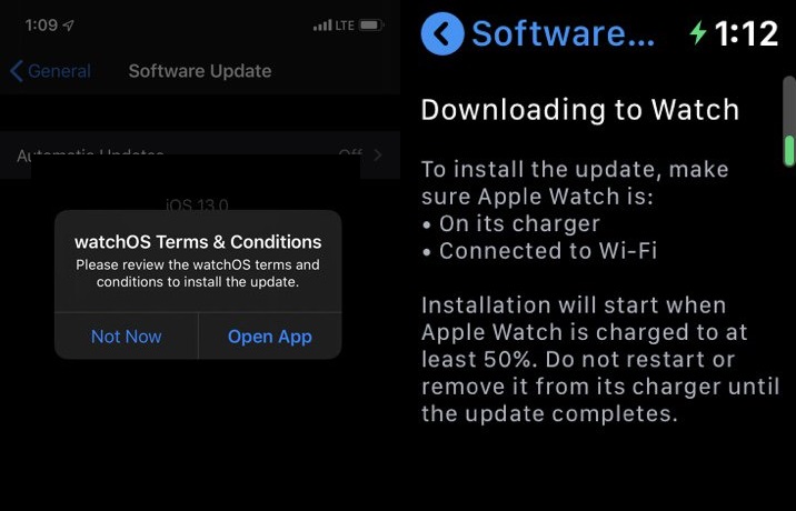 iOS13与iPad OS官方页面上线 Apple Watch将可独立更新系统