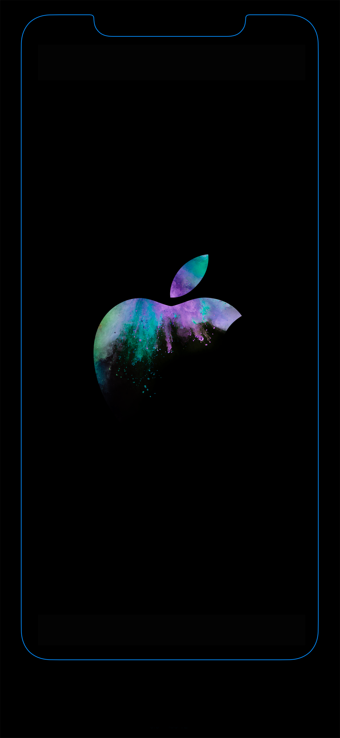 iPhone XS MAX跑马灯壁纸 苹果XS MAX边框发光壁纸高清下载