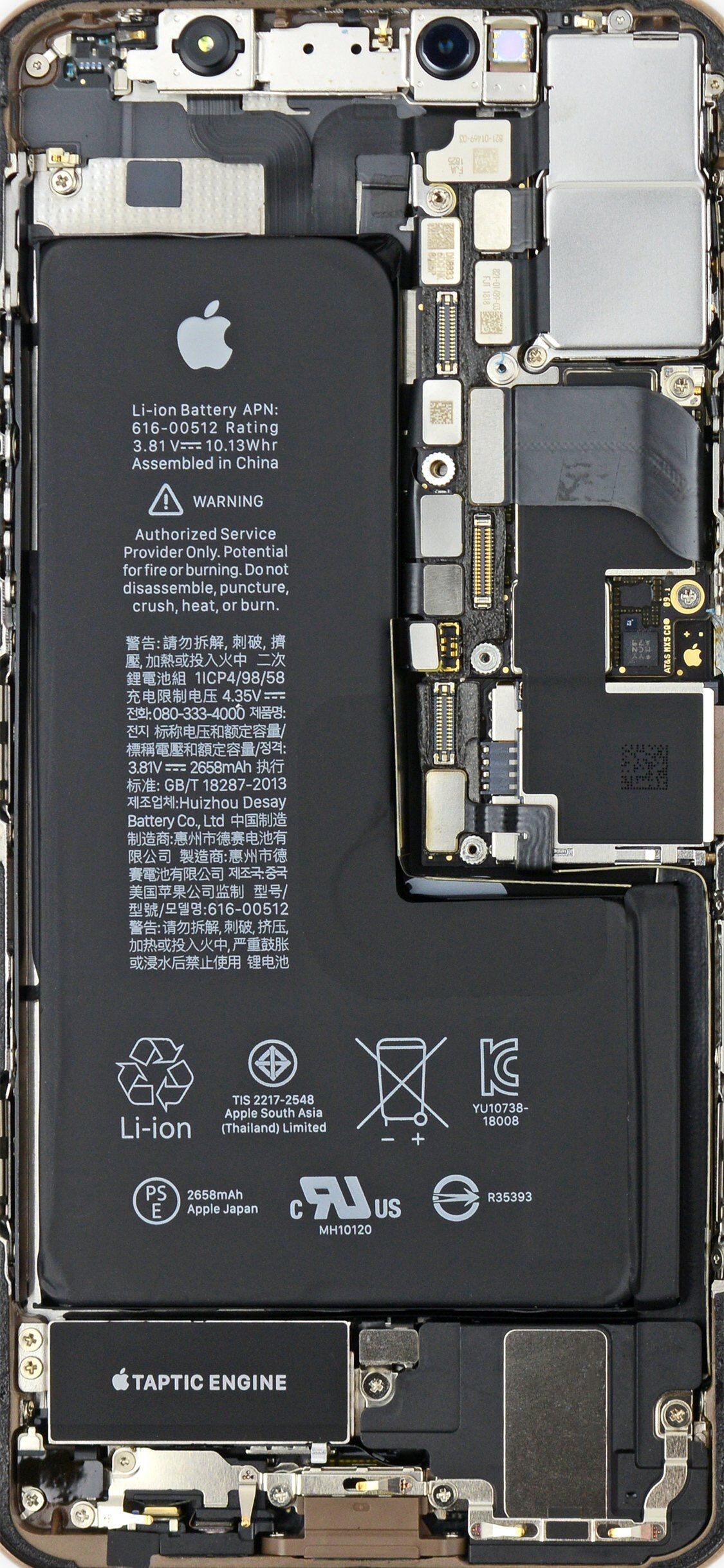 苹果内部结构图壁纸大全 iPhone6s-11内部结构壁纸高清下载