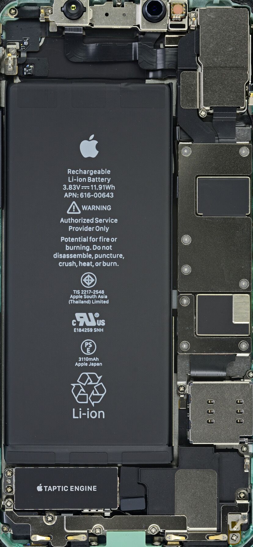 苹果内部结构图壁纸大全 iPhone6s-11内部结构壁纸高清下载