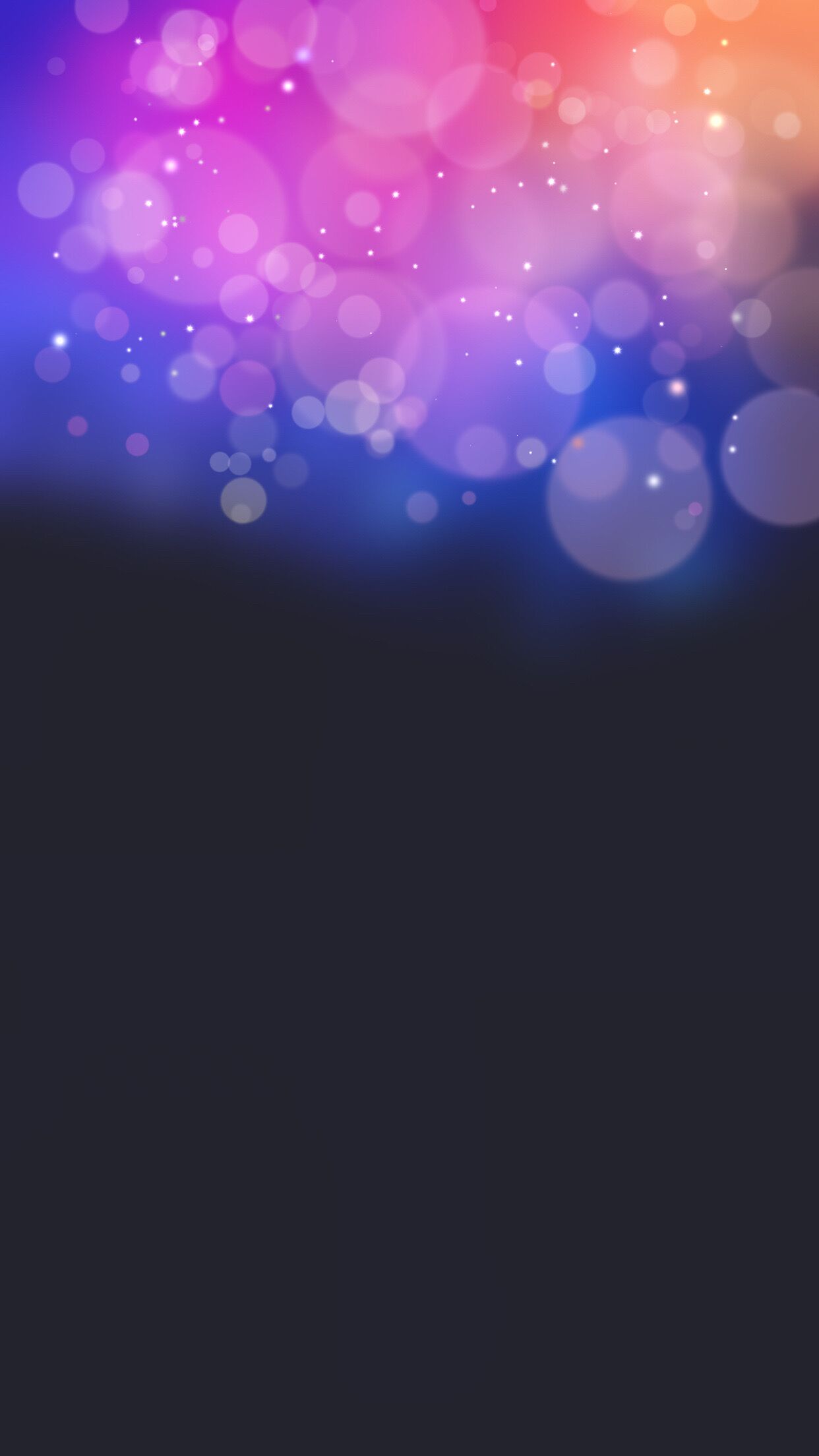 色彩斑斓的iOS13隐藏Dock栏壁纸下载 非常漂亮！