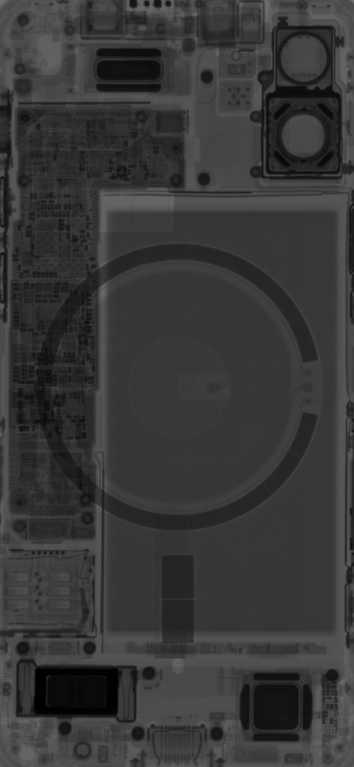 黑色炫酷有个性 iPhone 12和12Pro内部结构图高清壁纸下载