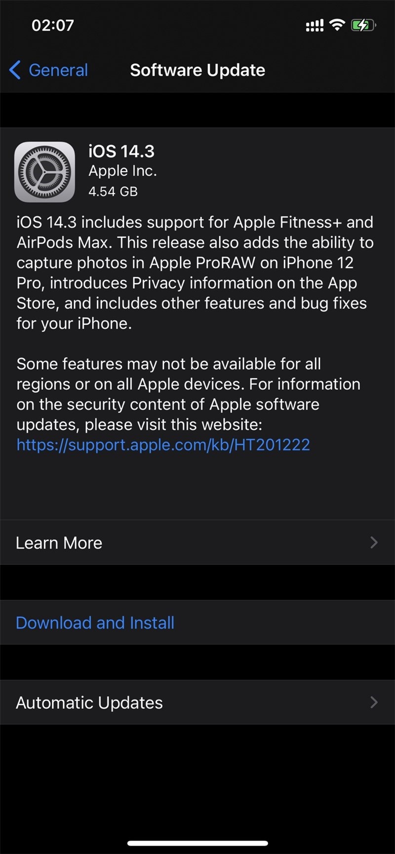 iOS 14.3 RC版发布 正式版推送时间已锁定