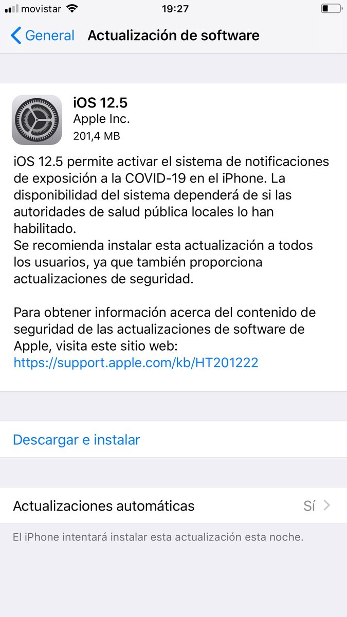 iOS 12.5正式版发布 苹果为老设备加入COVID-19暴露通知支持