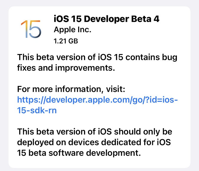 iOS15 Beta 4值得升级吗 iOS15 beta4详细体验评测