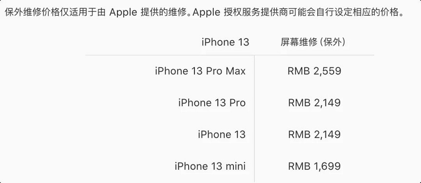 iPhone13首位碎屏用户出现！有必要了解下iPhone13维修定价表