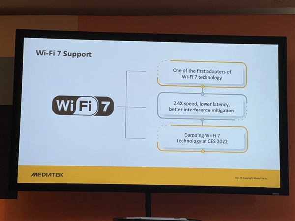 速度是Wi-Fi 6E的2.4倍！Wi-Fi 7来了：CES2022见