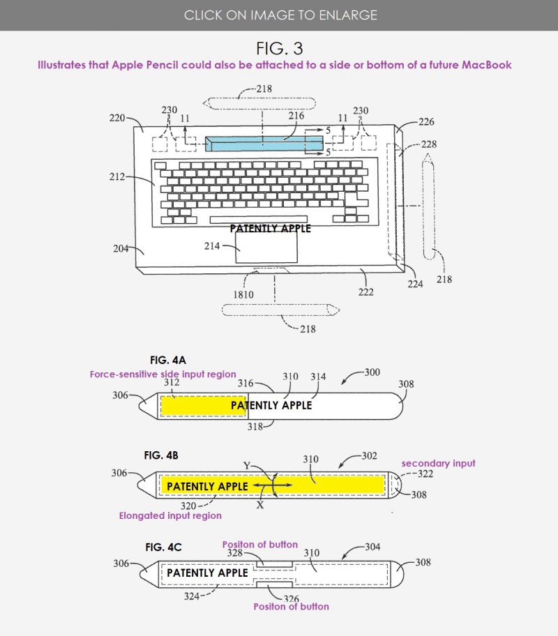 苹果新专利：Apple Pencil有望取代Touch Bar