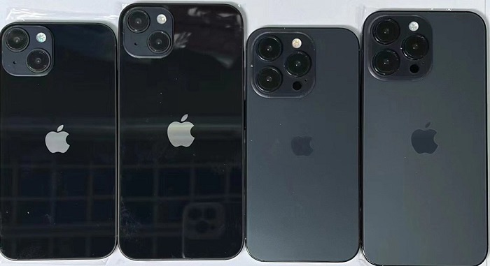 iPhone14/Pro系列四款机模图片出炉：后置相机镜头尺寸更大