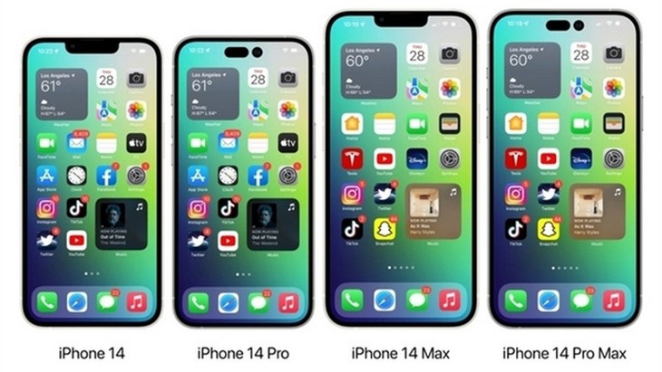 iPhone 14 Pro Max 屏幕截图曝光：“药丸 + 挖孔”导致状态栏下移