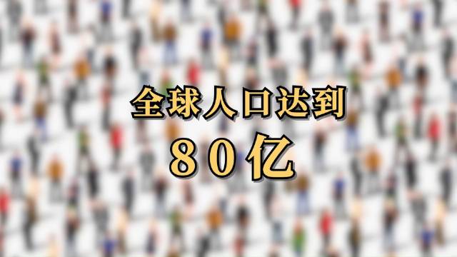 全球人口达80亿 印度将超越中国成人口第一大国