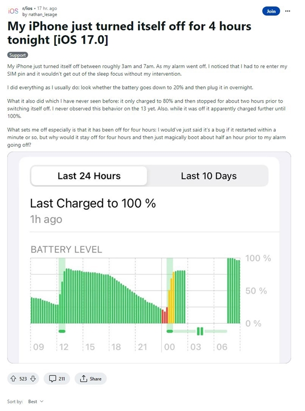 iPhone被爆夜间会自动关机，官方回应来了！