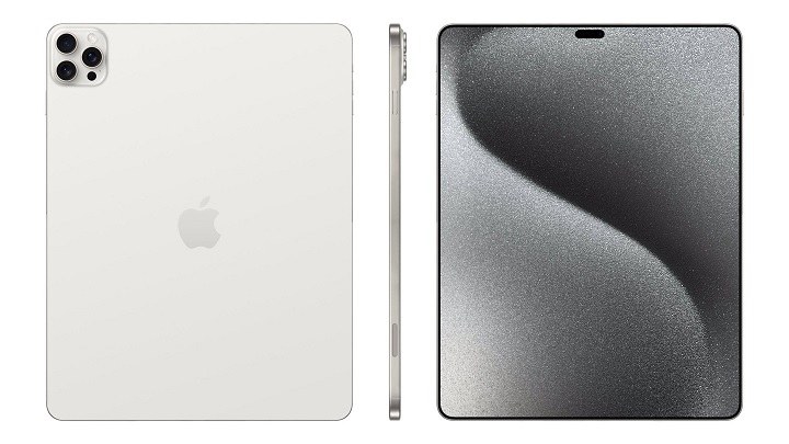苹果史上最大号iPad渲染图来了，首次用上灵动岛