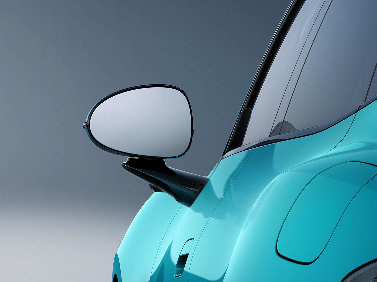 小米汽车SU7海湾蓝高清图赏：跑车造型，颜值在线！