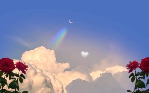 美丽彩虹动态背景图，微信朋友圈唯美彩虹视频封面下载