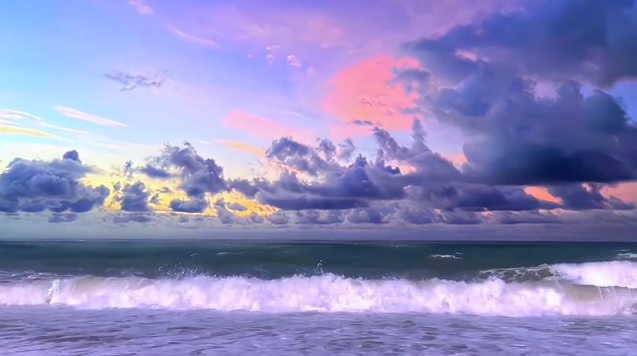 壮观日落动态背景图 微信朋友圈唯美海平面视频封面下载