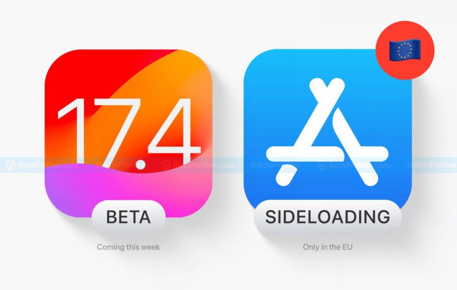 iOS 17.4或本周发布，将开放应用侧载！
