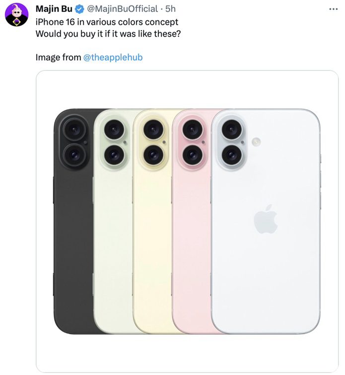 疑似iPhone16设计图流出，回归iPhone X-12竖排双摄设计