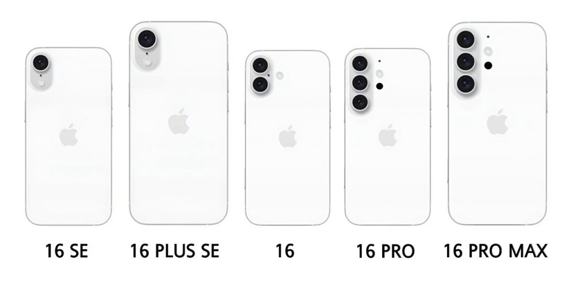 iPhone16或垂直排列摄像头，全系支持录制空间视频